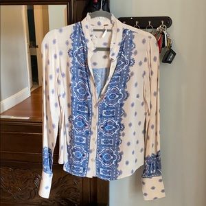 free people button down blouse